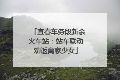 宜春车务段新余火车站：站车联动劝返离家少女