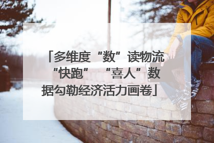 多维度“数”读物流“快跑” “喜人”数据勾勒经济活力画卷
