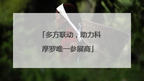 多方联动，助力科摩罗唯一参展商