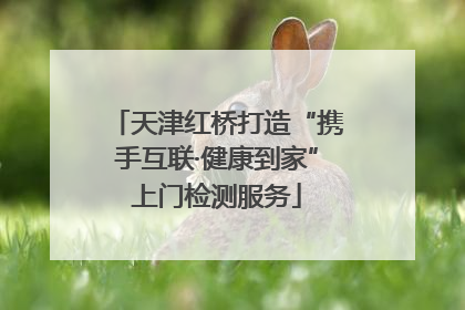 天津红桥打造“携手互联·健康到家”上门检测服务