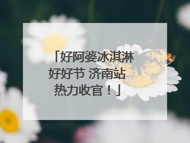 好阿婆冰淇淋好好节 济南站热力收官！