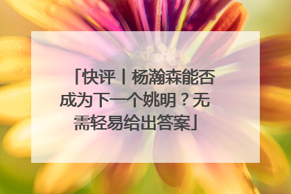 快评丨杨瀚森能否成为下一个姚明？无需轻易给出答案