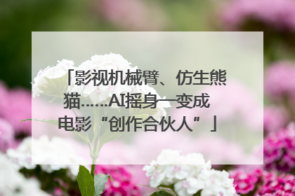 影视机械臂、仿生熊猫……AI摇身一变成电影“创作合伙人”