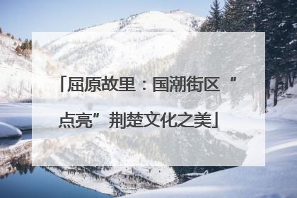 屈原故里：国潮街区“点亮”荆楚文化之美