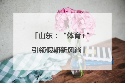 山东：“体育+”引领假期新风尚