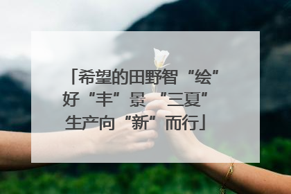 希望的田野智“绘”好“丰”景 “三夏”生产向“新”而行