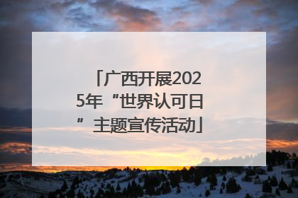 广西开展2025年“世界认可日”主题宣传活动