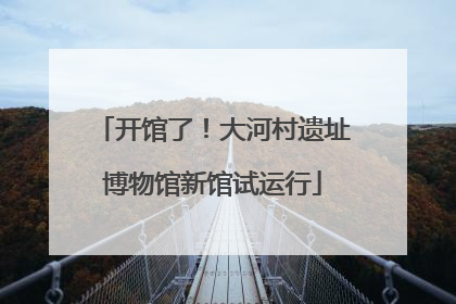 开馆了！大河村遗址博物馆新馆试运行