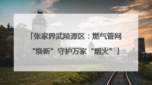 张家界武陵源区：燃气管网“焕新”守护万家“烟火”