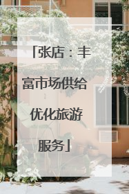 张店：丰富市场供给 优化旅游服务