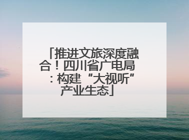 推进文旅深度融合！四川省广电局：构建“大视听”产业生态