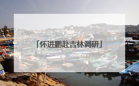 怀进鹏赴吉林调研