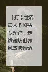 打卡世界最大的风筝专题馆，走进潍坊世界风筝博物馆