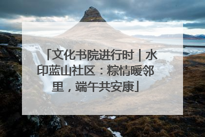 文化书院进行时｜水印蓝山社区：粽情暖邻里，端午共安康