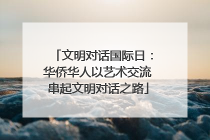文明对话国际日：华侨华人以艺术交流串起文明对话之路