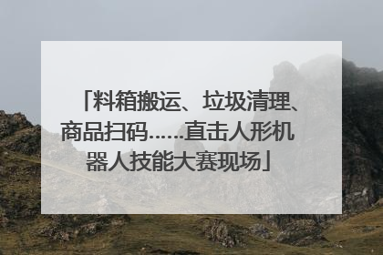 料箱搬运、垃圾清理、商品扫码……直击人形机器人技能大赛现场