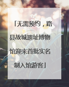 无需预约，路县故城遗址博物馆迎来首批实名制入馆游客