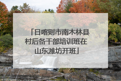 日喀则市南木林县村后备干部培训班在山东潍坊开班
