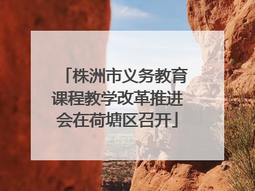 株洲市义务教育课程教学改革推进会在荷塘区召开