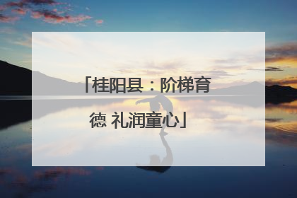 桂阳县：阶梯育德 礼润童心