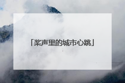 桨声里的城市心跳