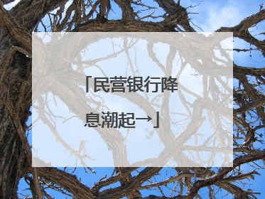 民营银行降息潮起→
