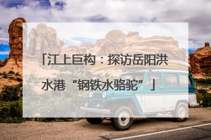 江上巨构：探访岳阳洪水港“钢铁水骆驼”
