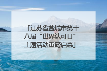 江苏省盐城市第十八届“世界认可日”主题活动重磅启幕