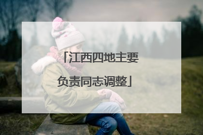 江西四地主要负责同志调整