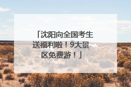 沈阳向全国考生送福利啦！9大景区免费游！