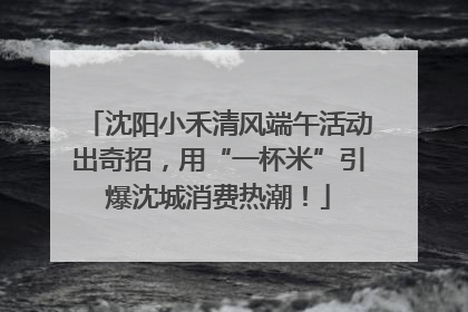 沈阳小禾清风端午活动出奇招，用“一杯米”引爆沈城消费热潮！
