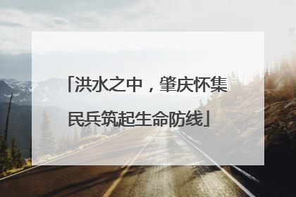 洪水之中，肇庆怀集民兵筑起生命防线