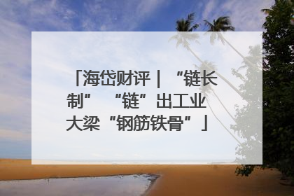 海岱财评｜“链长制” “链”出工业大梁“钢筋铁骨”