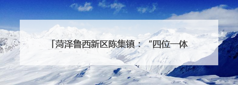 菏泽鲁西新区陈集镇：“四位一体”织密禁烧网 绘就生态新画卷