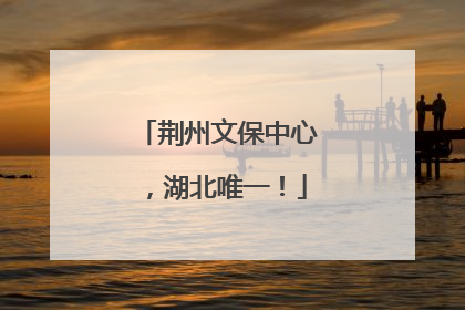 荆州文保中心，湖北唯一！