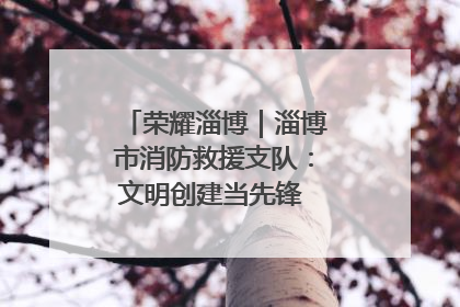 荣耀淄博｜淄博市消防救援支队：文明创建当先锋 蓝焰映红建新功