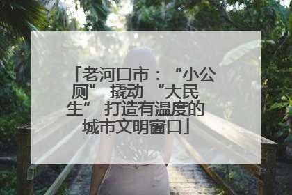 老河口市：“小公厕” 撬动 “大民生” 打造有温度的城市文明窗口