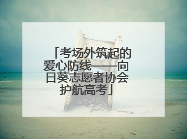 考场外筑起的爱心防线——向日葵志愿者协会护航高考