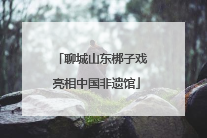 聊城山东梆子戏亮相中国非遗馆