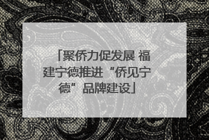 聚侨力促发展 福建宁德推进“侨见宁德”品牌建设