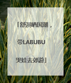 舒淇晒国潮，带LABUBU哭娃去郊游
