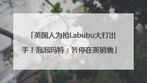 英国人为抢Labubu大打出手！泡泡玛特：暂停在英销售