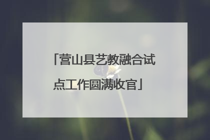 营山县艺教融合试点工作圆满收官
