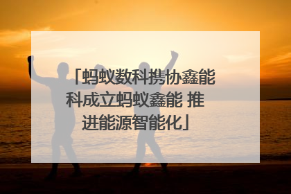 蚂蚁数科携协鑫能科成立蚂蚁鑫能 推进能源智能化