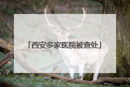 西安多家医院被查处