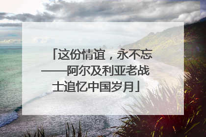 这份情谊，永不忘——阿尔及利亚老战士追忆中国岁月