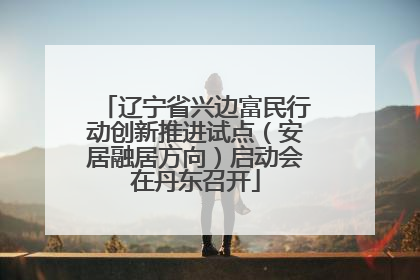 辽宁省兴边富民行动创新推进试点（安居融居方向）启动会在丹东召开