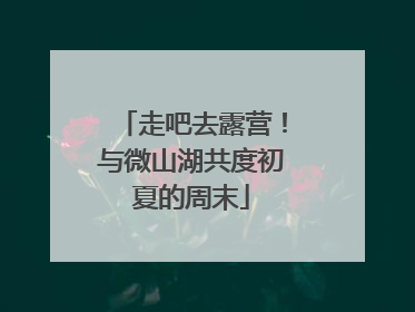走吧去露营！与微山湖共度初夏的周末