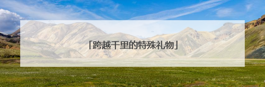 跨越千里的特殊礼物
