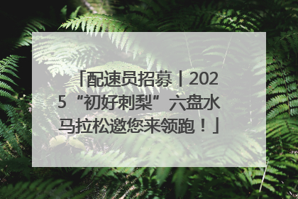 配速员招募丨2025“初好刺梨”六盘水马拉松邀您来领跑！
